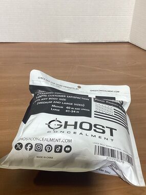 Ghostwhite and black Ghost Concealment Packaging